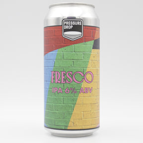This is a can of Pressure Drop - Fresco - 6% (440ml). It is a IPA craft beer available to buy from Ghost Whale, voted London's best craft beer shop.