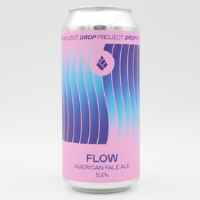 This is a can of Drop Project - Flow - 5.2% (440ml). It is a Pale Ale craft beer available to buy from Ghost Whale, voted London's best craft beer shop.