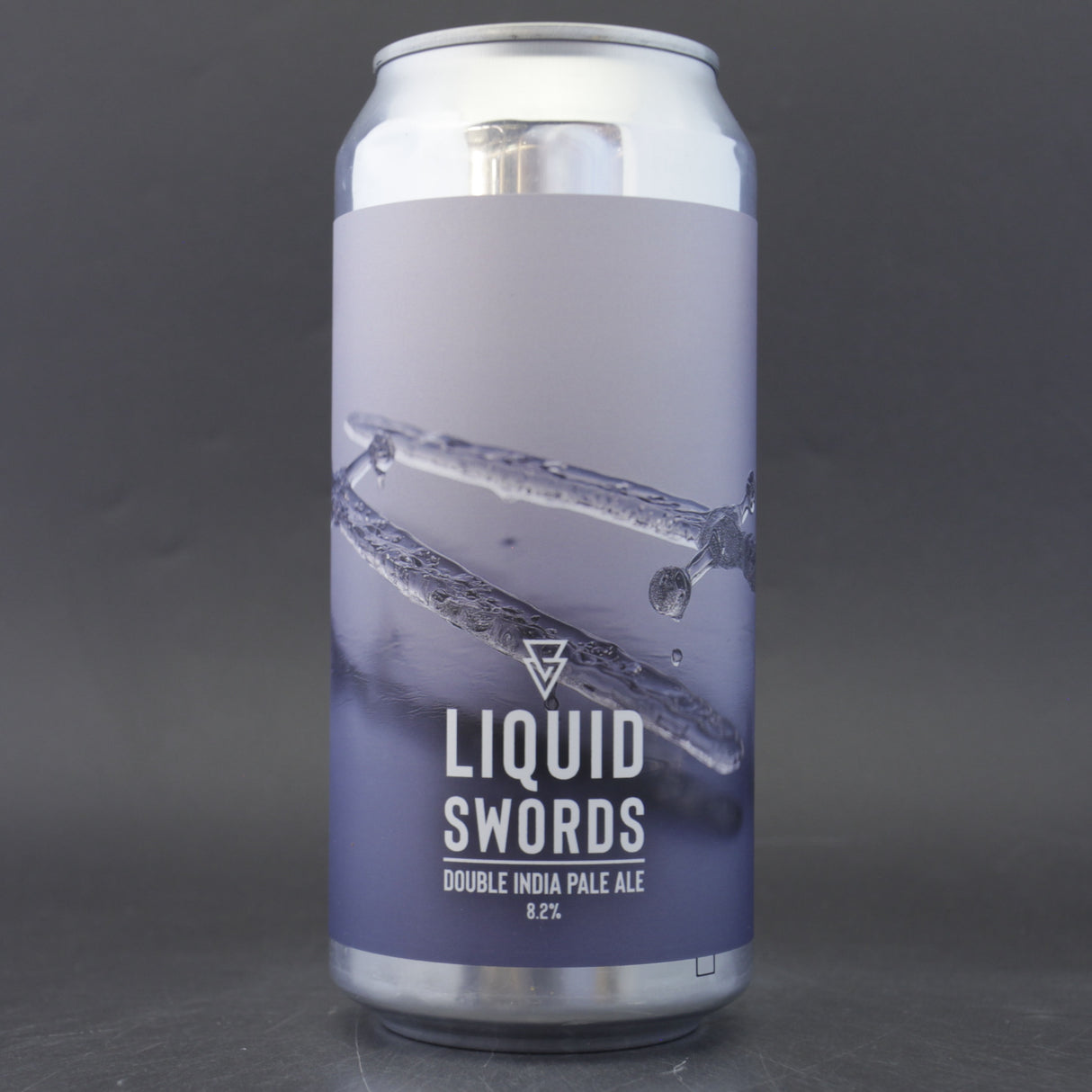This is a can of Azvex - Liquid Swords - 8.2% (440ml). It is a Double IPA craft beer available to buy from Ghost Whale, voted London's best craft beer shop.