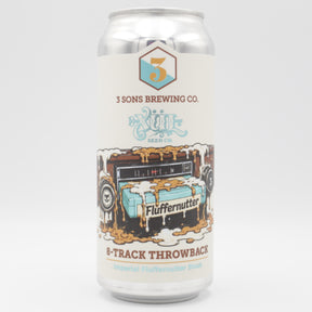 This is a can of 3 Sons / Xul - 8-Track Throwback - 12.5% (473ml). It is a Imperial Stout / Porter craft beer available to buy from Ghost Whale, voted London's best craft beer shop.