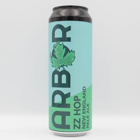 This is a can of Arbor - ZZ Hop - 4.3% (568ml). It is a Pale Ale craft beer available to buy from Ghost Whale, voted London's best craft beer shop.