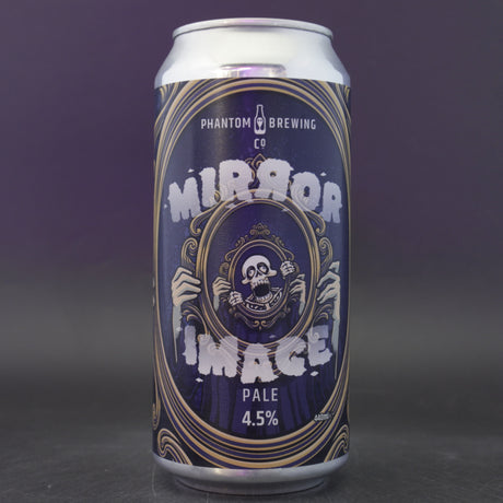 This is a can of Phantom Brewing Co - Mirror Image - 4.5% (440ml). It is a Pale Ale craft beer available to buy from Ghost Whale, voted London's best craft beer shop.