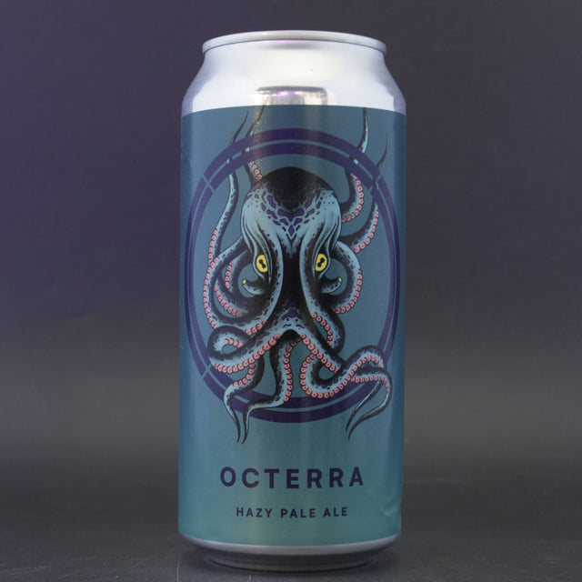 This is a can of Otherworld - Octerra - 4% (440ml). It is a Pale Ale craft beer available to buy from Ghost Whale, voted London's best craft beer shop.