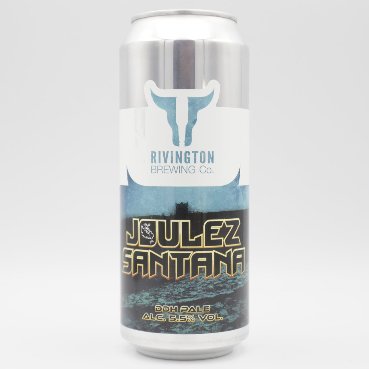 This is a can of Rivington - Joulez Santana - 5.5% (500ml). It is a Pale Ale craft beer available to buy from Ghost Whale, voted London's best craft beer shop.