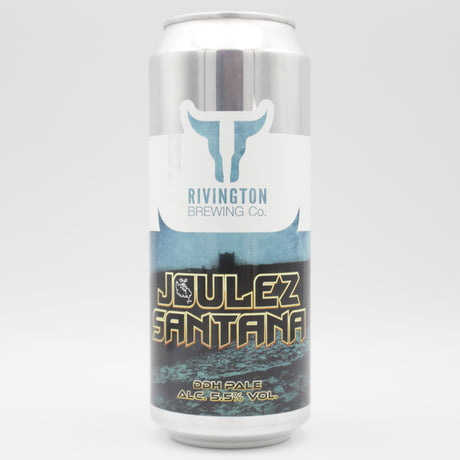 This is a can of Rivington - Joulez Santana - 5.5% (500ml). It is a Pale Ale craft beer available to buy from Ghost Whale, voted London's best craft beer shop.