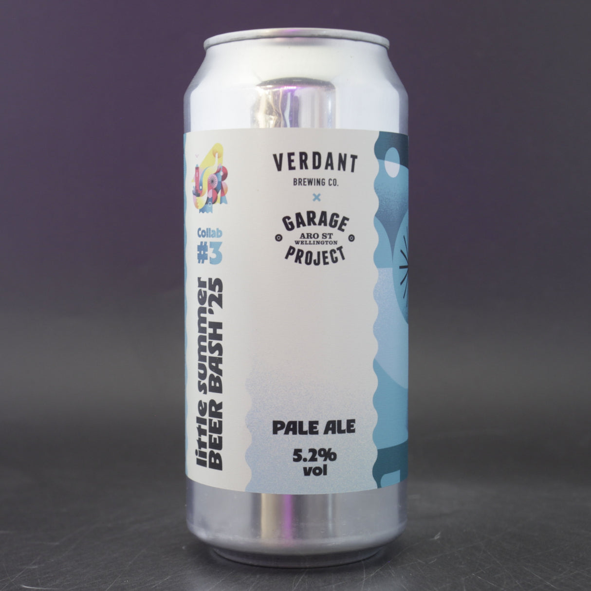 This is a can of Verdant / Garage Project - LSBB25 Collab Series #3 - 5.2% (440ml). It is a Pale Ale craft beer available to buy from Ghost Whale, voted London's best craft beer shop.