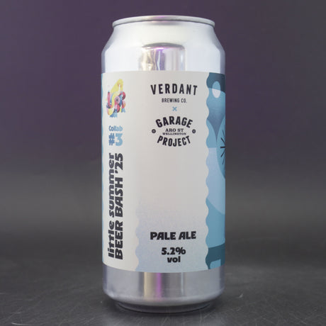 This is a can of Verdant / Garage Project - LSBB25 Collab Series #3 - 5.2% (440ml). It is a Pale Ale craft beer available to buy from Ghost Whale, voted London's best craft beer shop.