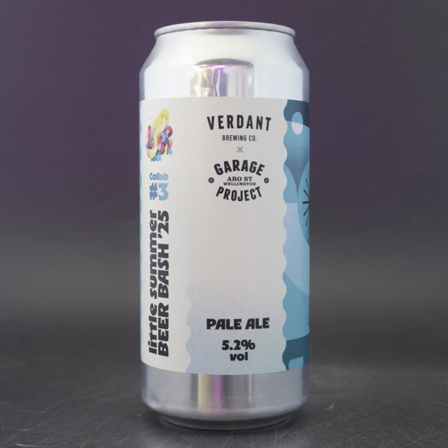 This is a can of Verdant / Garage Project - LSBB25 Collab Series #3 - 5.2% (440ml). It is a Pale Ale craft beer available to buy from Ghost Whale, voted London's best craft beer shop.