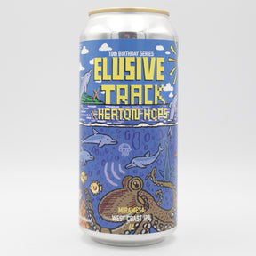 This is a can of Elusive Brewing / Track - Miramesa - 6% (440ml). It is a IPA craft beer available to buy from Ghost Whale, voted London's best craft beer shop.