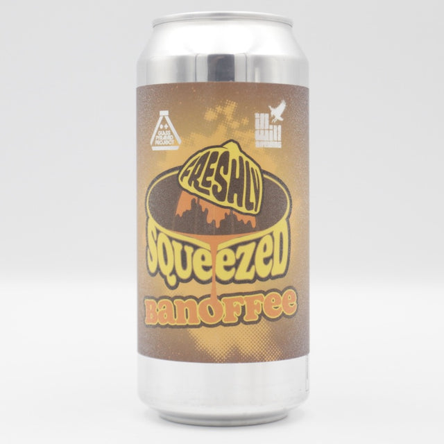 This is a can of Glass Pyramid Project / Ill Will - Freshly Squeezed: Banoffee - 7% (440ml). It is a Sour craft beer available to buy from Ghost Whale, voted London's best craft beer shop.