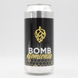 This is a can of Omnipollo / Monkish - Bomb Atomically (Freaky Friday) - 8.3% (440ml). It is a Double IPA craft beer available to buy from Ghost Whale, voted London's best craft beer shop.