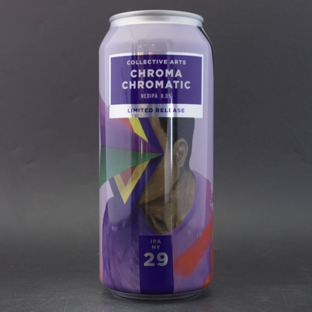 This is a can of Collective Arts - Chroma Chromatic - 8% (473ml). It is a Double IPA craft beer available to buy from Ghost Whale, voted London's best craft beer shop.