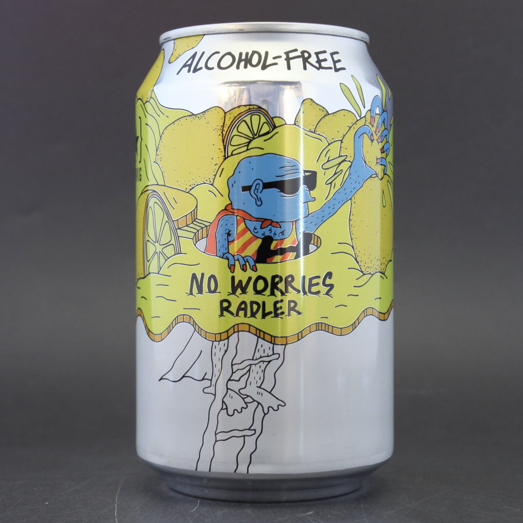 Lervig - No Worries: Radler - 0.5% (330ml) - Ghost Whale