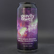 This is a can of Gravity Well - Inner Space: Peach, Banana, Plum - 4.5% (440ml). It is a Sour craft beer available to buy from Ghost Whale, voted London's best craft beer shop.