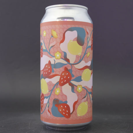 This is a can of UnBarred / Vault City - Strawberry Clouds - 4.8% (440ml). It is a Sour craft beer available to buy from Ghost Whale, voted London's best craft beer shop.