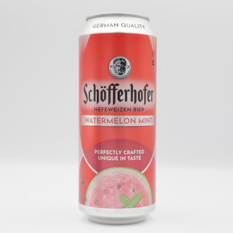 This is a can of Schöfferhofer - Watermelon Radler - 2.5% (500ml). It is a Radler craft beer available to buy from Ghost Whale, voted London's best craft beer shop.