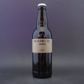 This is a bottle of The Kernel - Lagerbier - 5.2% (500ml). It is a Lager / Pilsner / Kölsch craft beer available to buy from Ghost Whale, voted London's best craft beer shop.
