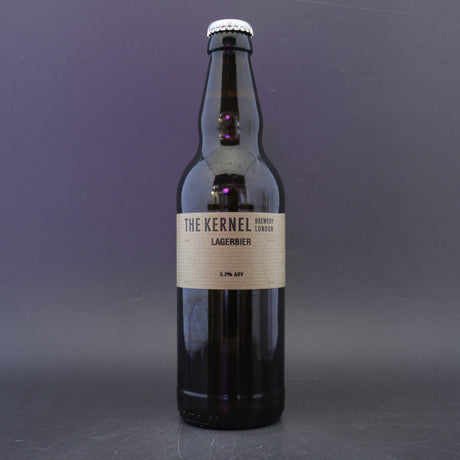 This is a bottle of The Kernel - Lagerbier - 5.2% (500ml). It is a Lager / Pilsner / Kölsch craft beer available to buy from Ghost Whale, voted London's best craft beer shop.