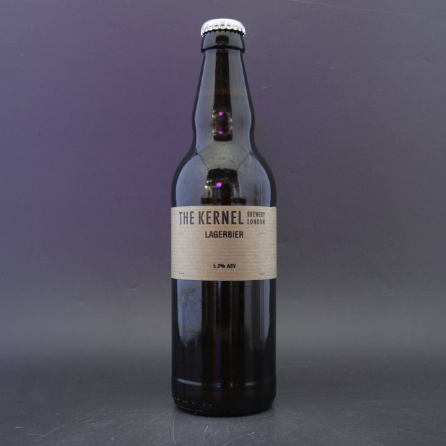 This is a bottle of The Kernel - Lagerbier - 5.2% (500ml). It is a Lager / Pilsner / Kölsch craft beer available to buy from Ghost Whale, voted London's best craft beer shop.