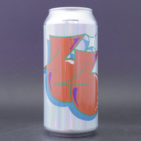 This is a can of Omnipollo / Alesmith / Sierra Nevada / Firestone Walker / Cellarmaker / Hop Butcher / Electric Brewing / Willow Park - Three Times Three Vol. 5 - 8.2% (440ml). It is a Double IPA craft beer available to buy from Ghost Whale, voted London's best craft beer shop.
