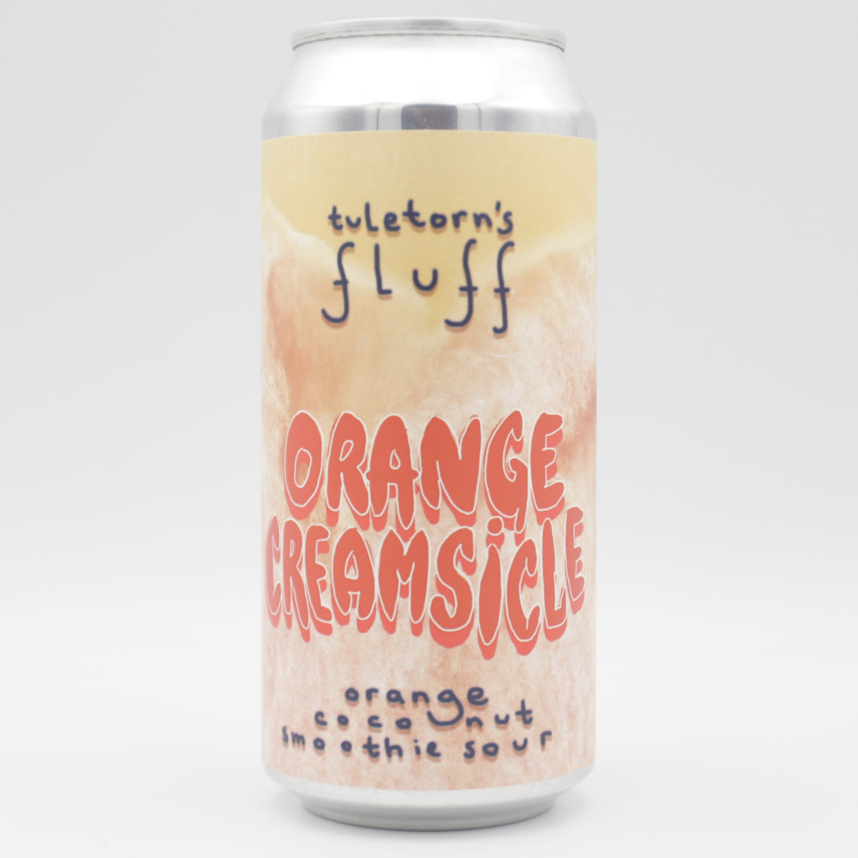 This is a can of Tuletorn - FLUFF: Orange Creamsicle - 5% (440ml). It is a Sour craft beer available to buy from Ghost Whale, voted London's best craft beer shop.