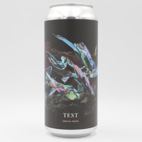 This is a can of TEST - Dream Wars - 9.5% (473ml). It is a Triple IPA craft beer available to buy from Ghost Whale, voted London's best craft beer shop.