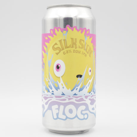 This is a can of Floc - Silk Sun - 6.2% (440ml). It is a IPA craft beer available to buy from Ghost Whale, voted London's best craft beer shop.