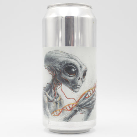 This is a can of Azvex / 3 Sons - Operation Genome: 26.04 Imperial Stout - 11% (440ml). It is a Imperial Stout / Porter craft beer available to buy from Ghost Whale, voted London's best craft beer shop.