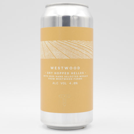 This is a can of Track - Westwood - 4.8% (440ml). It is a Lager / Pilsner / Kölsch craft beer available to buy from Ghost Whale, voted London's best craft beer shop.