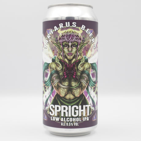 This is a can of Tartarus - Spright - 0.5% (440ml). It is a IPA craft beer available to buy from Ghost Whale, voted London's best craft beer shop.
