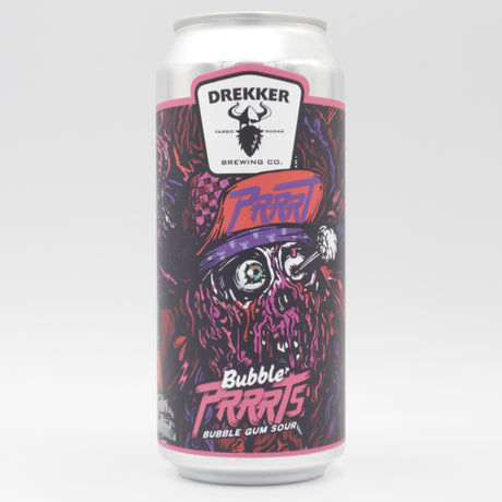 This is a can of Drekker - Bubble PRRRTS - 6.5% (473ml). It is a Sour craft beer available to buy from Ghost Whale, voted London's best craft beer shop.