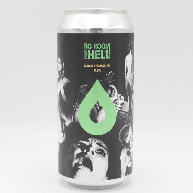 This is a can of Polly's Brew Co - No Room In Hell - 6.5% (440ml). It is a IPA craft beer available to buy from Ghost Whale, voted London's best craft beer shop.