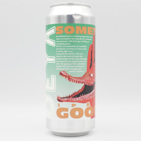 This is a can of DEYA - Something Good 25 - 6.5% (500ml). It is a IPA craft beer available to buy from Ghost Whale, voted London's best craft beer shop.