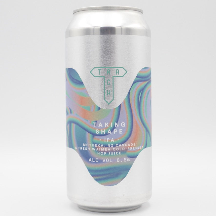 This is a can of Track - Taking Shape - 6.5% (440ml). It is a IPA craft beer available to buy from Ghost Whale, voted London's best craft beer shop.