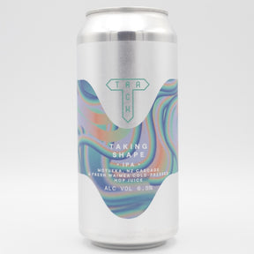 This is a can of Track - Taking Shape - 6.5% (440ml). It is a IPA craft beer available to buy from Ghost Whale, voted London's best craft beer shop.