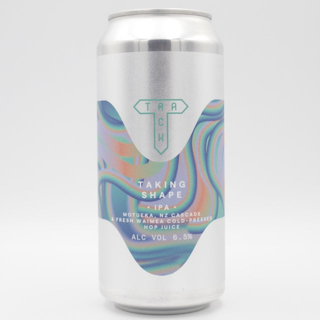 This is a can of Track - Taking Shape - 6.5% (440ml). It is a IPA craft beer available to buy from Ghost Whale, voted London's best craft beer shop.