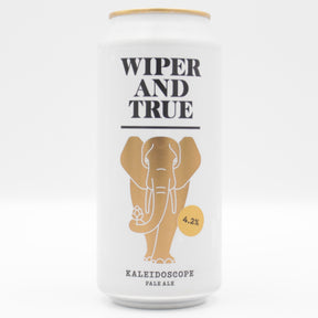 This is a can of Wiper And True - Kaleidoscope - 4.2% (440ml). It is a Pale Ale craft beer available to buy from Ghost Whale, voted London's best craft beer shop.