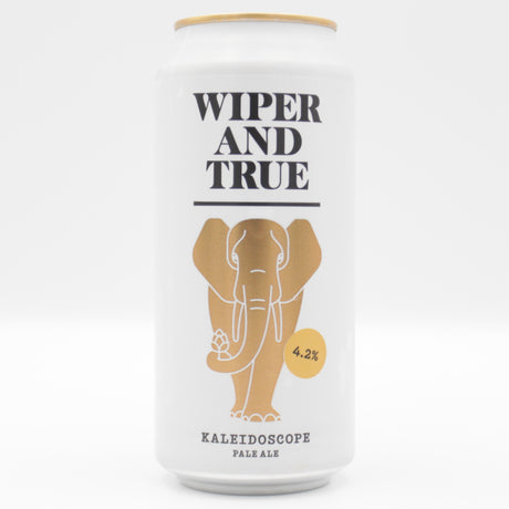 This is a can of Wiper And True - Kaleidoscope - 4.2% (440ml). It is a Pale Ale craft beer available to buy from Ghost Whale, voted London's best craft beer shop.