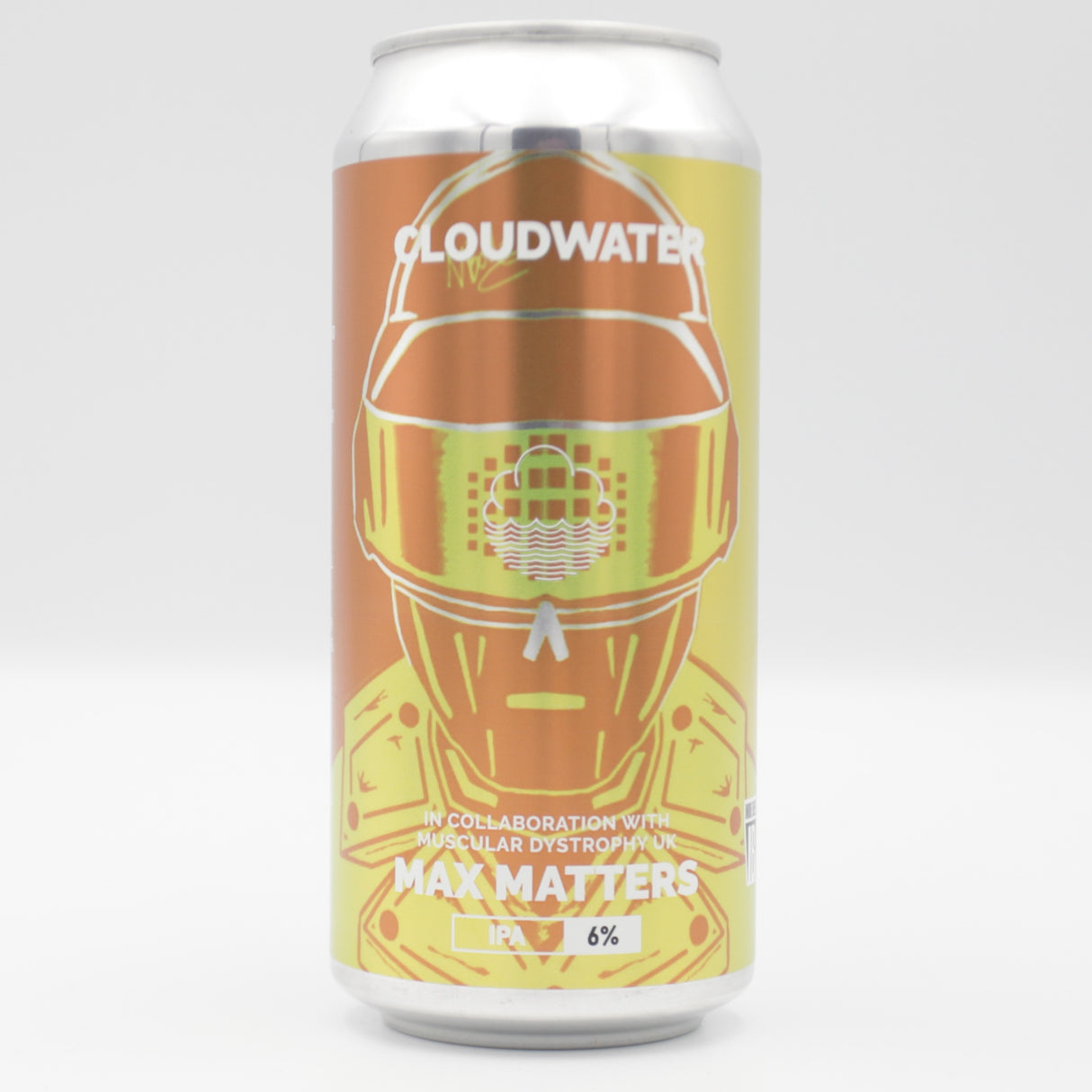 This is a can of Cloudwater - Max Matters - 6% (440ml). It is a IPA craft beer available to buy from Ghost Whale, voted London's best craft beer shop.