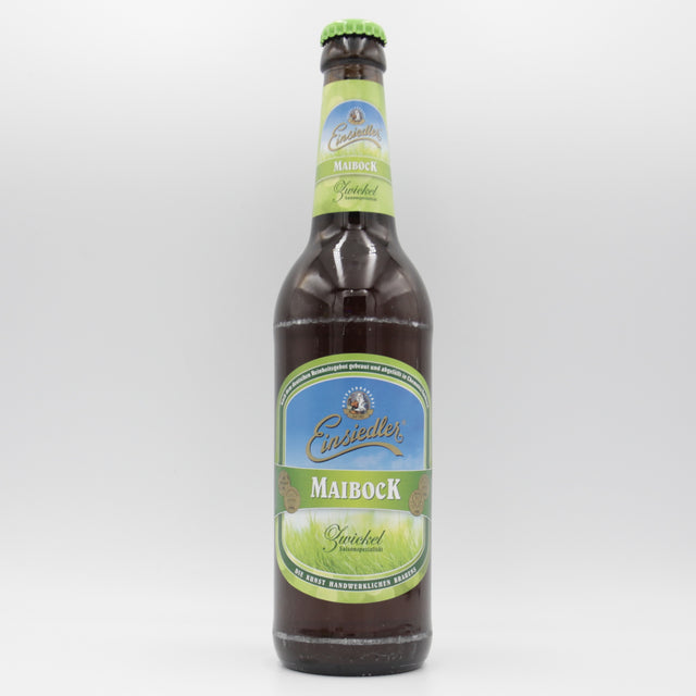 This is a bottle of Einsiedler - Maibock Zwickel - 6.5% (500ml). It is a Lager / Pilsner / Kölsch craft beer available to buy from Ghost Whale, voted London's best craft beer shop.