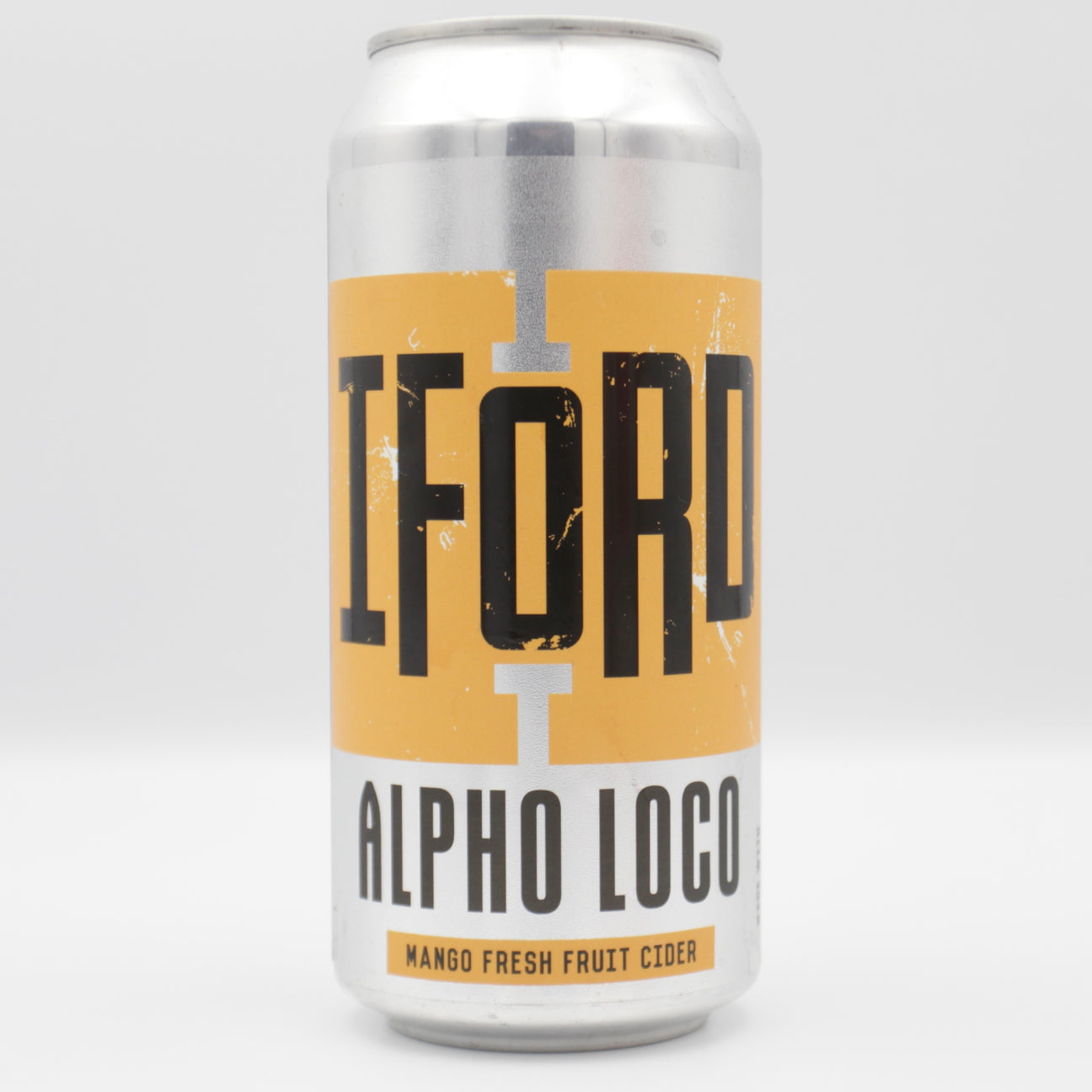 This is a can of Iford - Alpho Loco - 4% (440ml). It is a  craft cider available to buy from Ghost Whale, voted London's best craft beer shop.