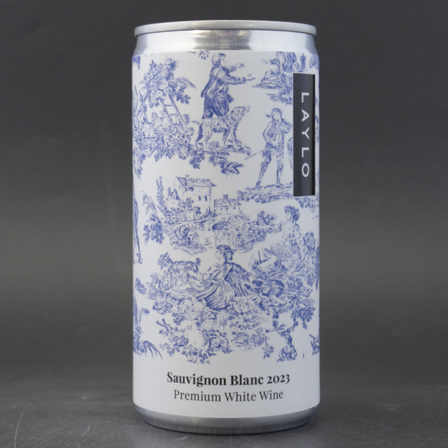 This is a can of Laylo - Sauvignon Blanc - 11% (187ml). It is a White Wine craft wine available to buy from Ghost Whale, voted London's best craft beer shop.