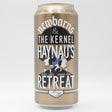 This is a can of Newbarns / The Kernel - Haynau's Retreat - 5% (440ml). It is a  craft beer available to buy from Ghost Whale, voted London's best craft beer shop.