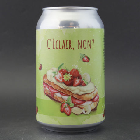 This is a can of Alchemik - C'éclair non? - 5.5% (330ml). It is a Sour craft beer available to buy from Ghost Whale, voted London's best craft beer shop.