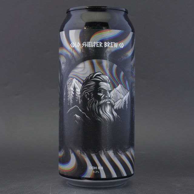 This is a can of Cold Shelter - Ironfoot - 6.2% (440ml). It is a IPA craft beer available to buy from Ghost Whale, voted London's best craft beer shop.