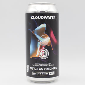 This is a can of Cloudwater - Twice As Precious - 4.2% (440ml). It is a Traditional English Ale craft beer available to buy from Ghost Whale, voted London's best craft beer shop.