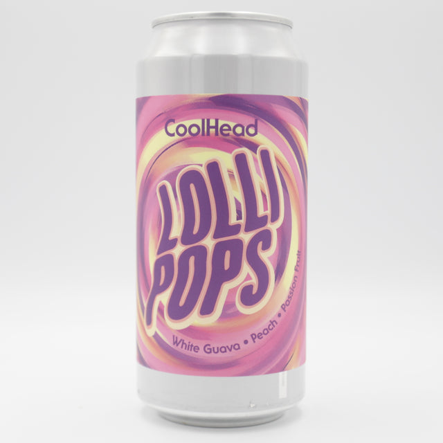 This is a can of Coolhead Brew - Lollipops - 5% (440ml). It is a Sour craft beer available to buy from Ghost Whale, voted London's best craft beer shop.