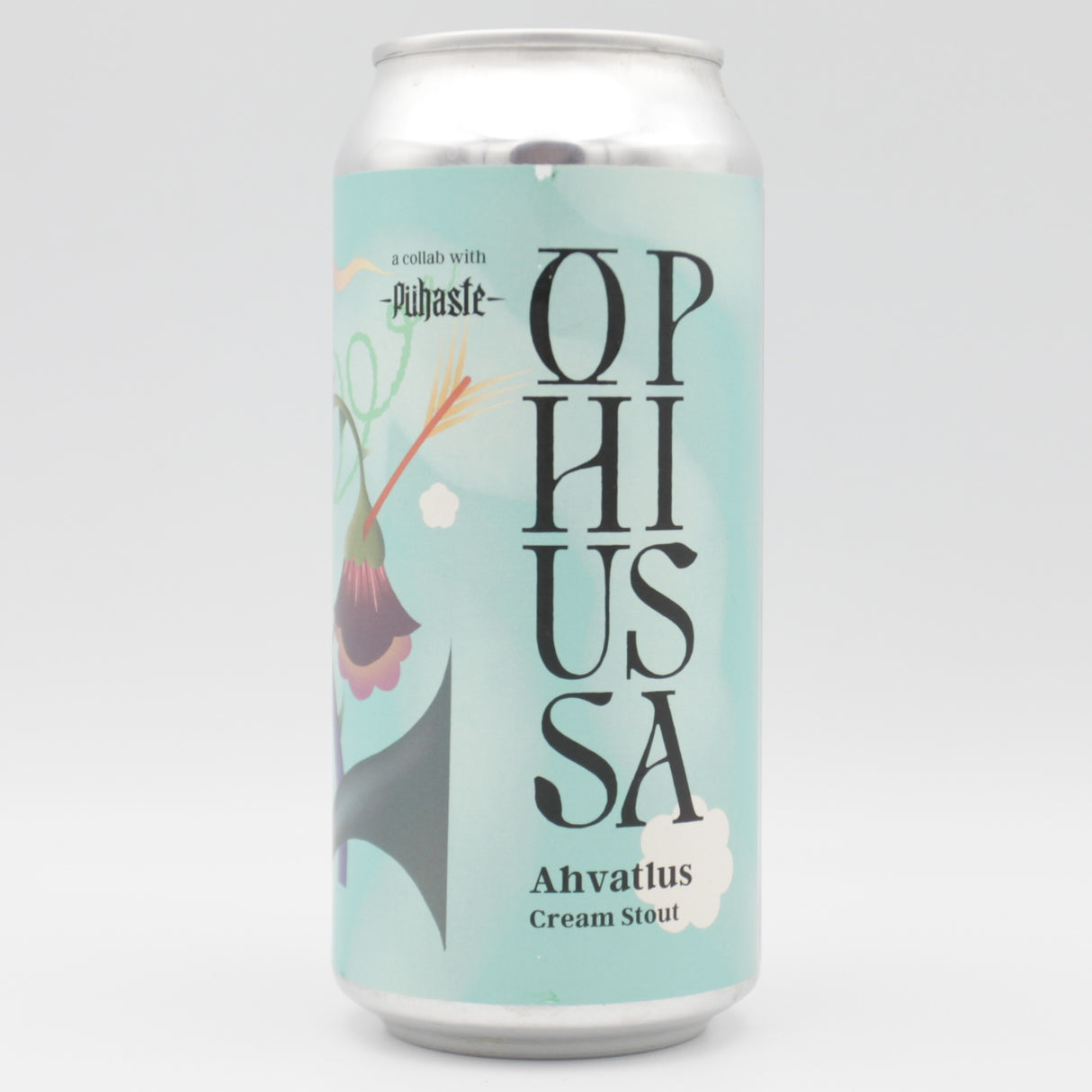 This is a can of Ophiussa / Puhaste - Ahvatlus - 8% (440ml). It is a Imperial Stout / Porter craft beer available to buy from Ghost Whale, voted London's best craft beer shop.