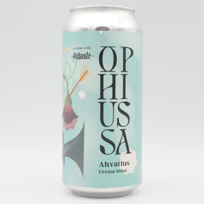 This is a can of Ophiussa / Puhaste - Ahvatlus - 8% (440ml). It is a Imperial Stout / Porter craft beer available to buy from Ghost Whale, voted London's best craft beer shop.