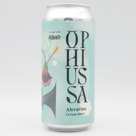 This is a can of Ophiussa / Puhaste - Ahvatlus - 8% (440ml). It is a Imperial Stout / Porter craft beer available to buy from Ghost Whale, voted London's best craft beer shop.